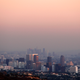 Century City and downtown Los Angeles are seen through the smog December 31, 2007.